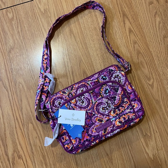 Vera Bradley Iconic RFID Little Hipster Dream Tapestry - Picture 2 of 7